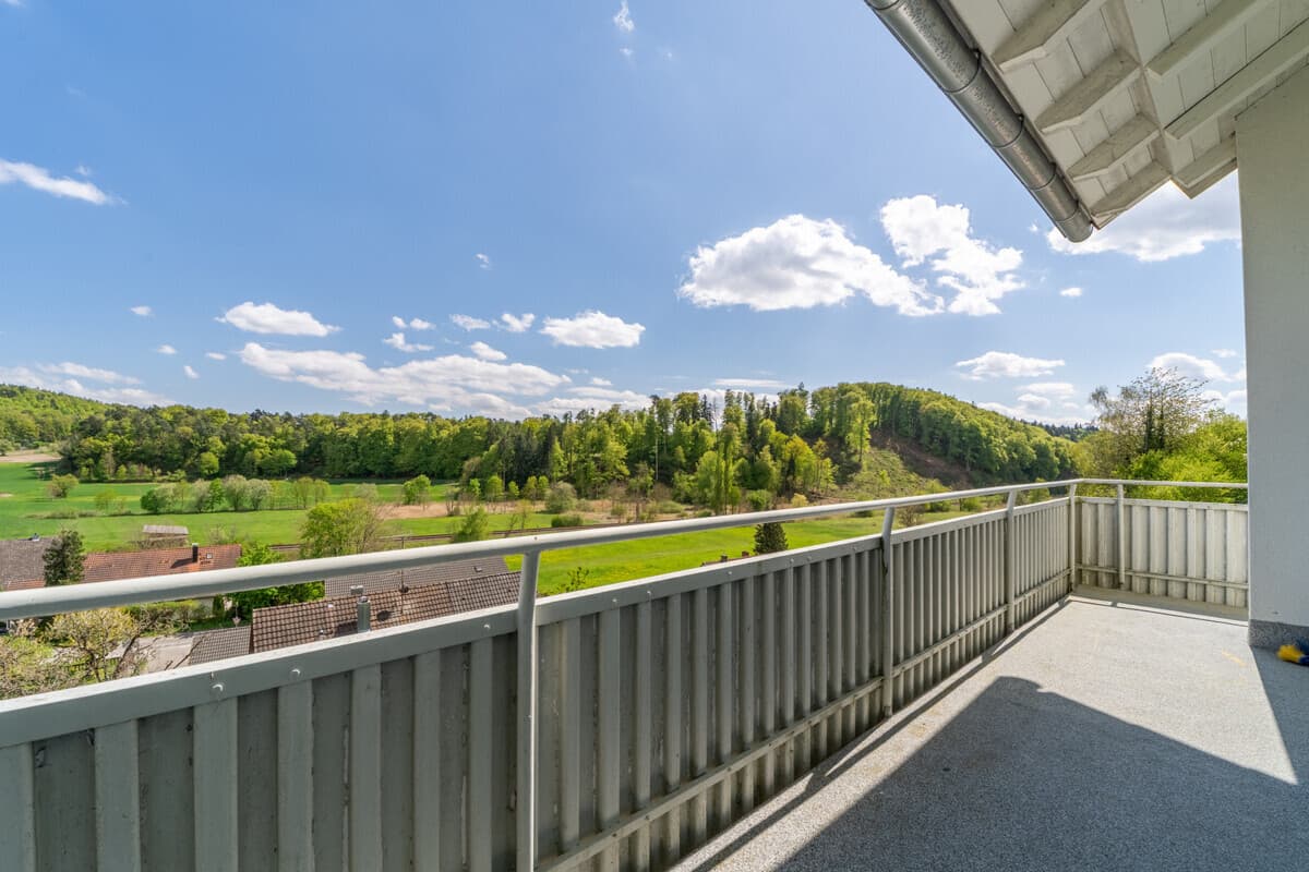 Balkon mit Aussicht