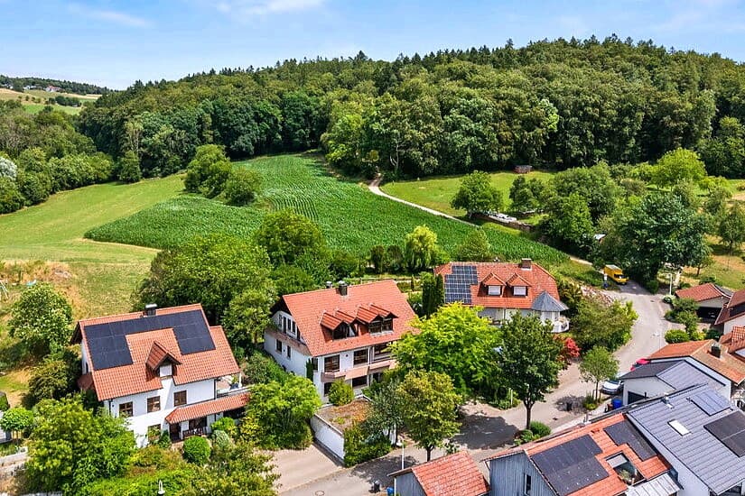 Luftaufnahme Straßenansicht