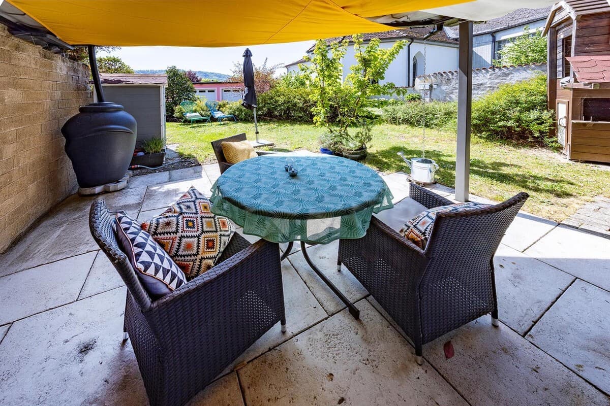 Überdachte Terrasse