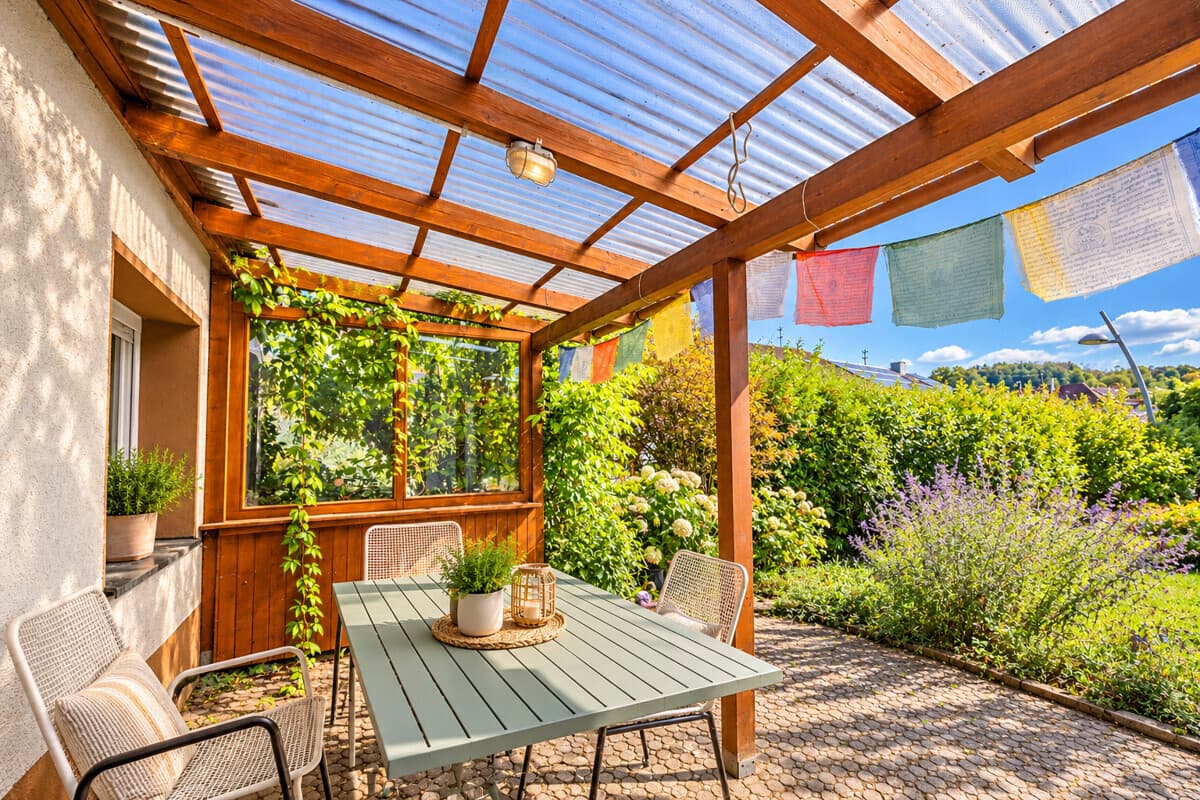 Außenansicht Pergola