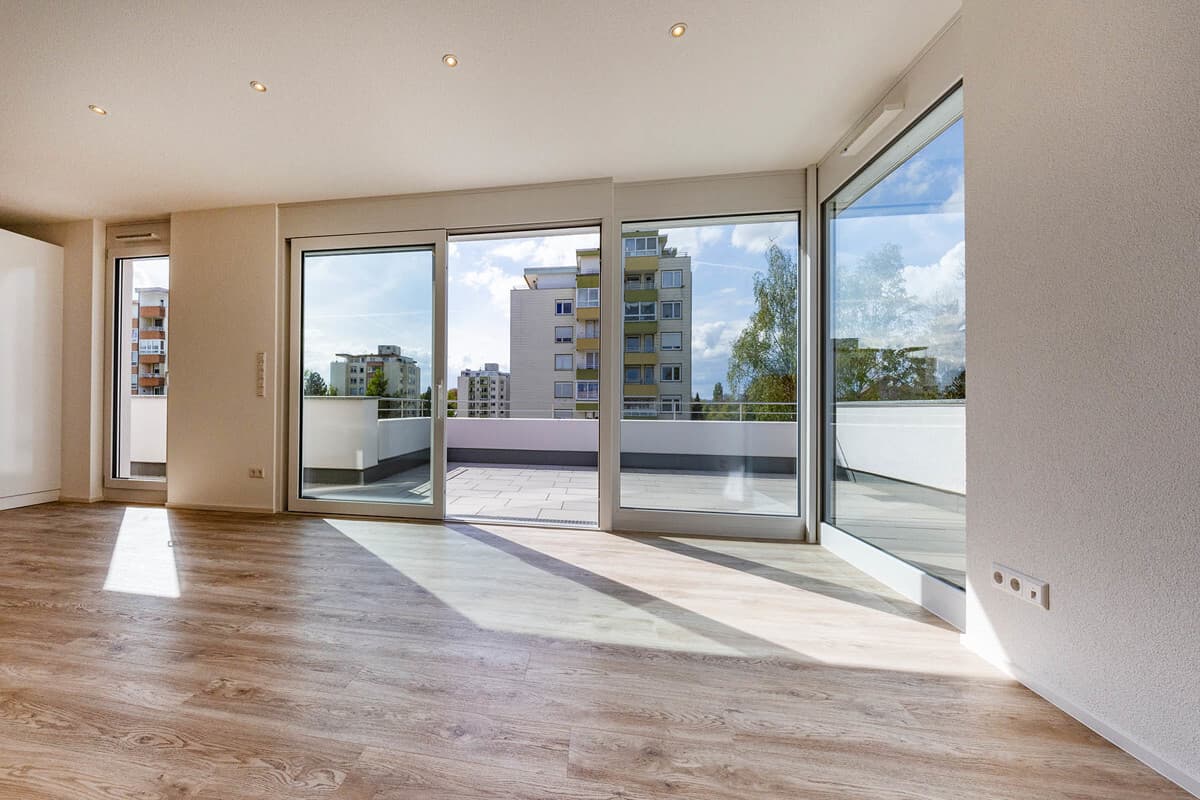 Blick auf die Terrasse