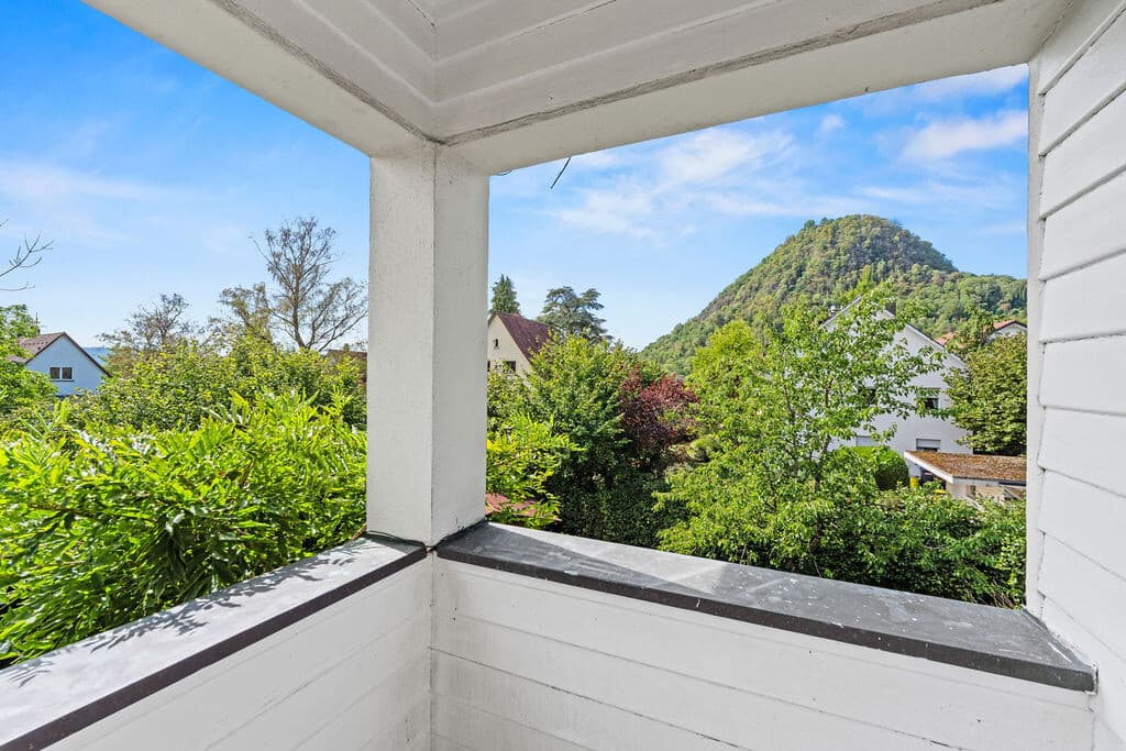 Blick vom Balkon