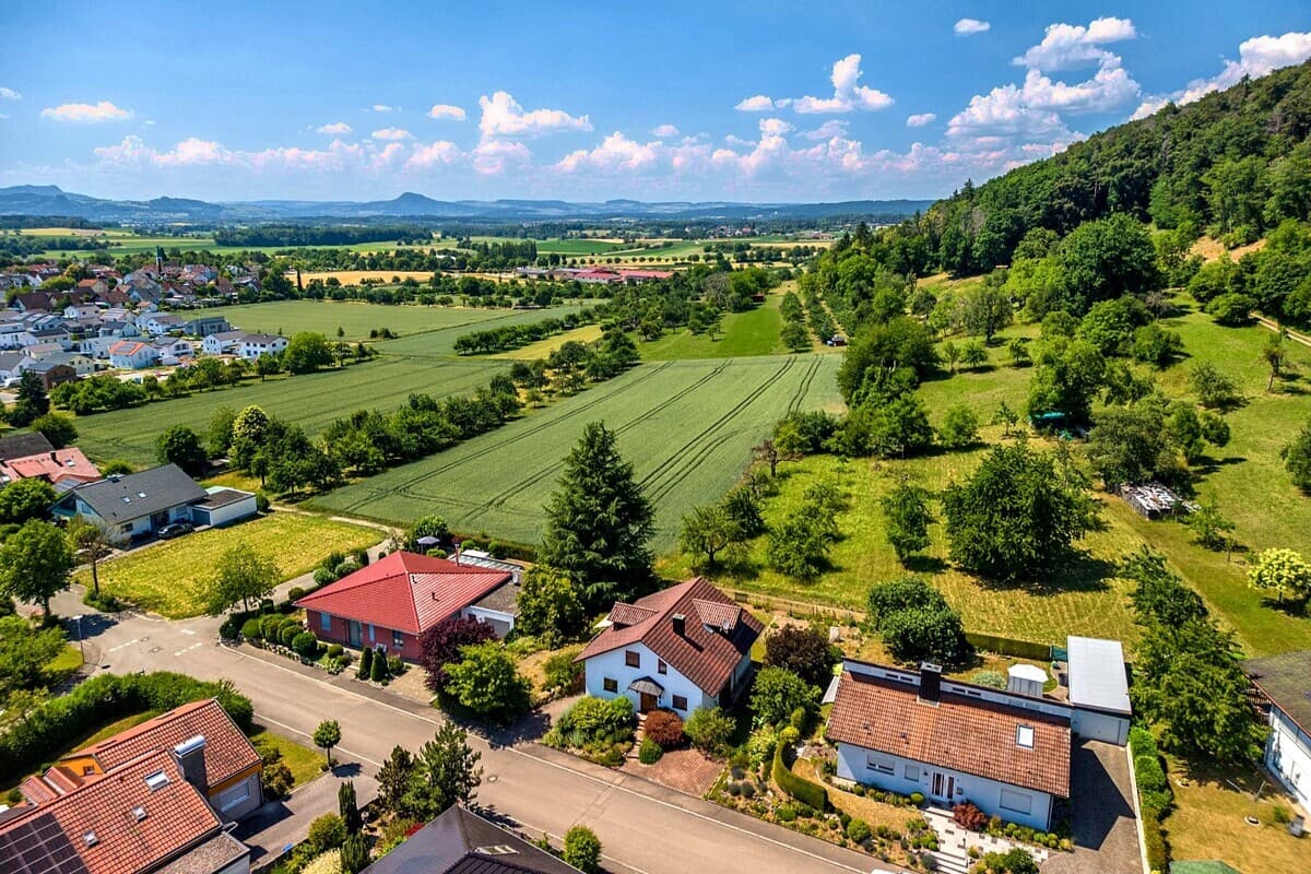 Luftaufnahme Straßenseite
