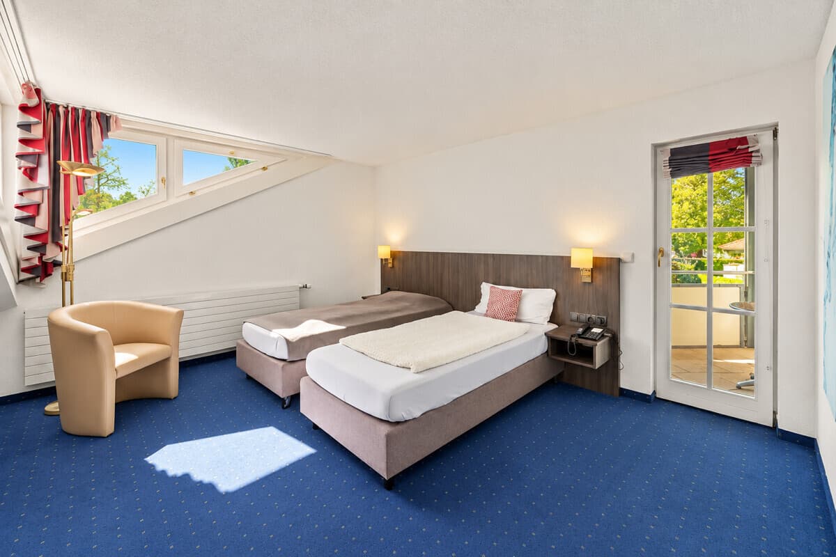 Hotelzimmer Dachgeschoss