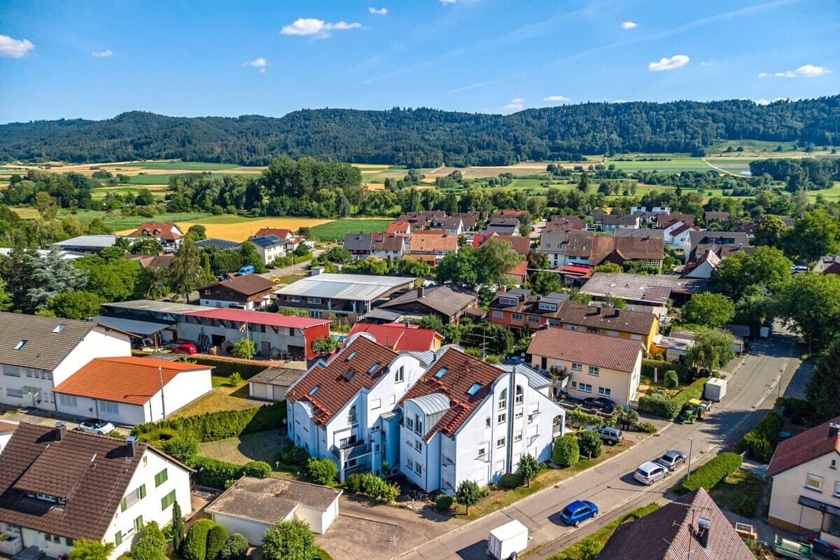 Luftaufnahme Straßenseite