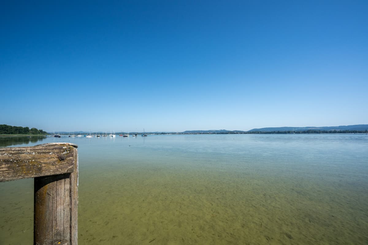 Blick vom Steg